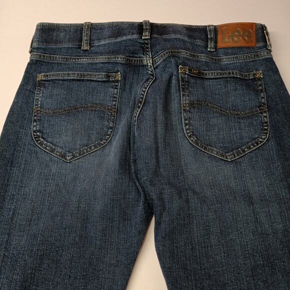 Lee Active Stretch Slim Straight Jeans Men's Size 36x30 Blue - Picture 8 of 8